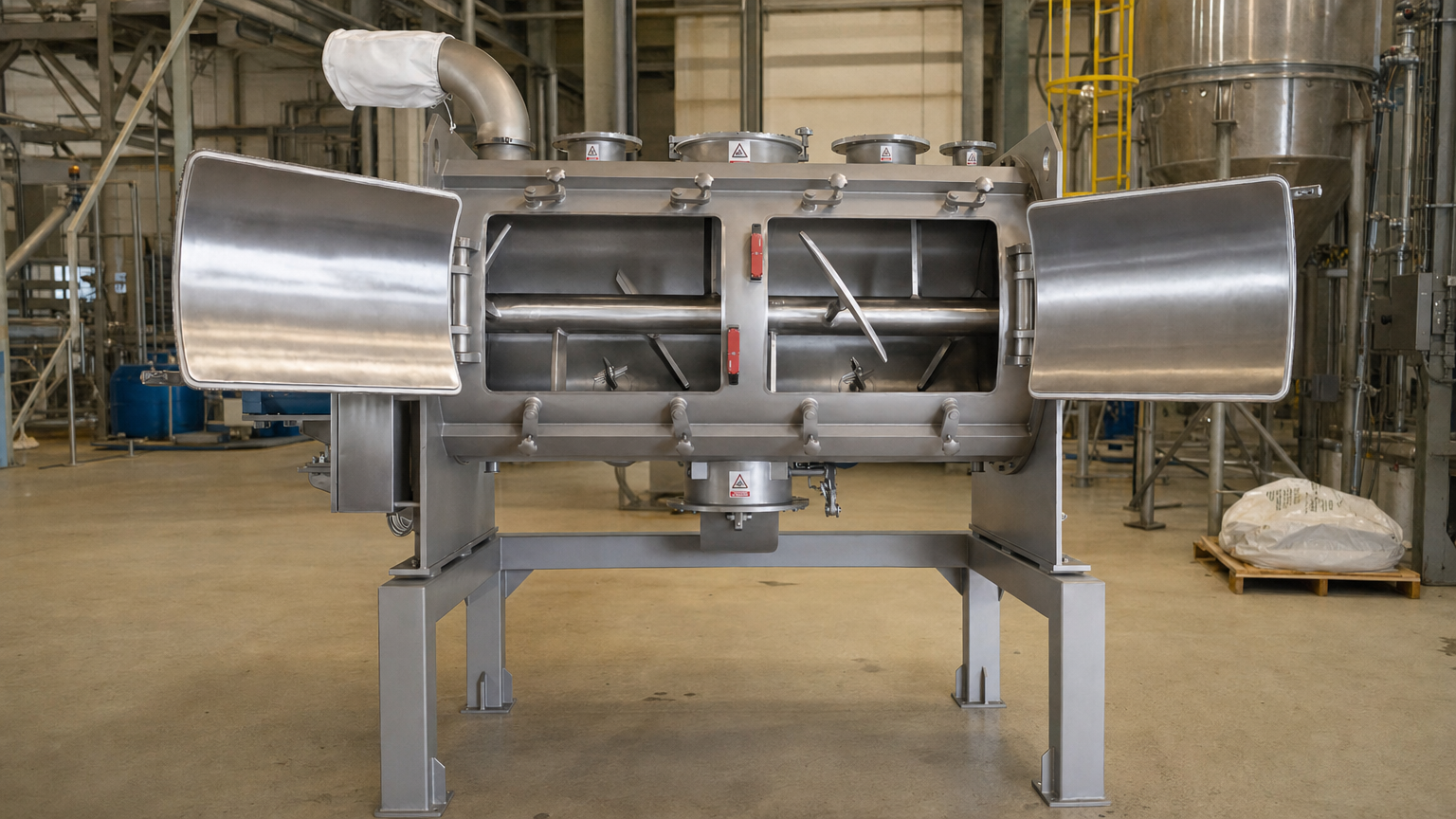 Paddle mixer industrial cover