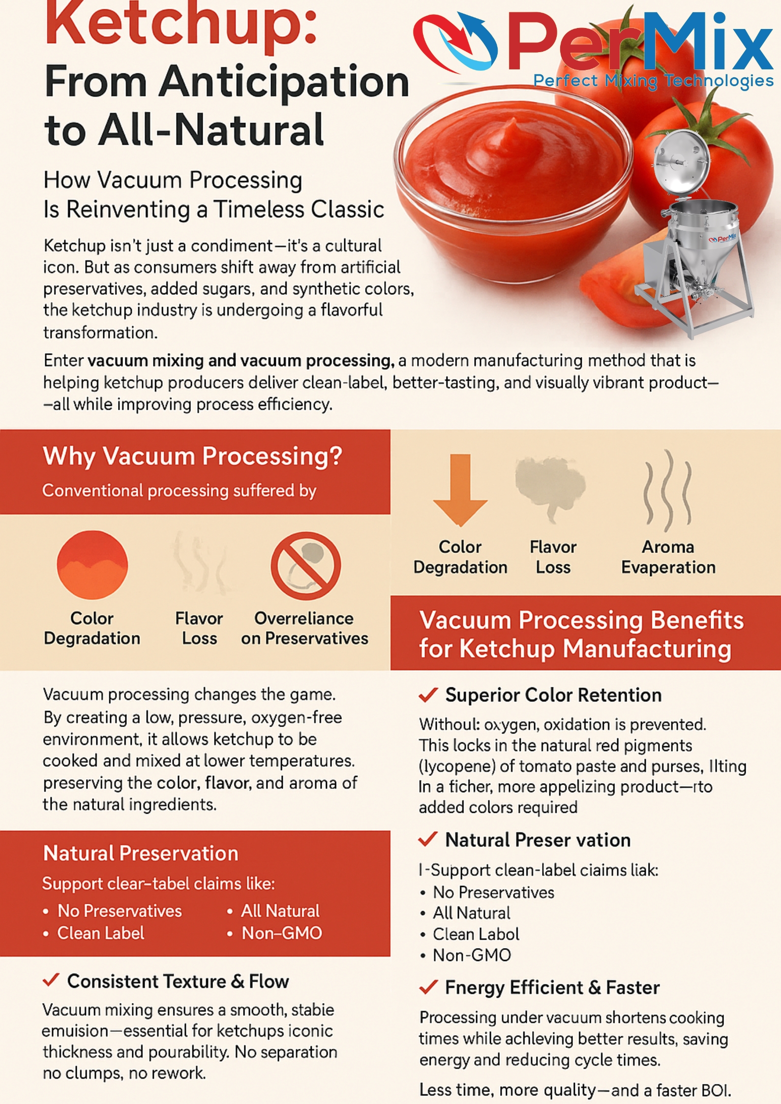 Ketchup: From Anticipation to All-Natural - Industrial Mixers