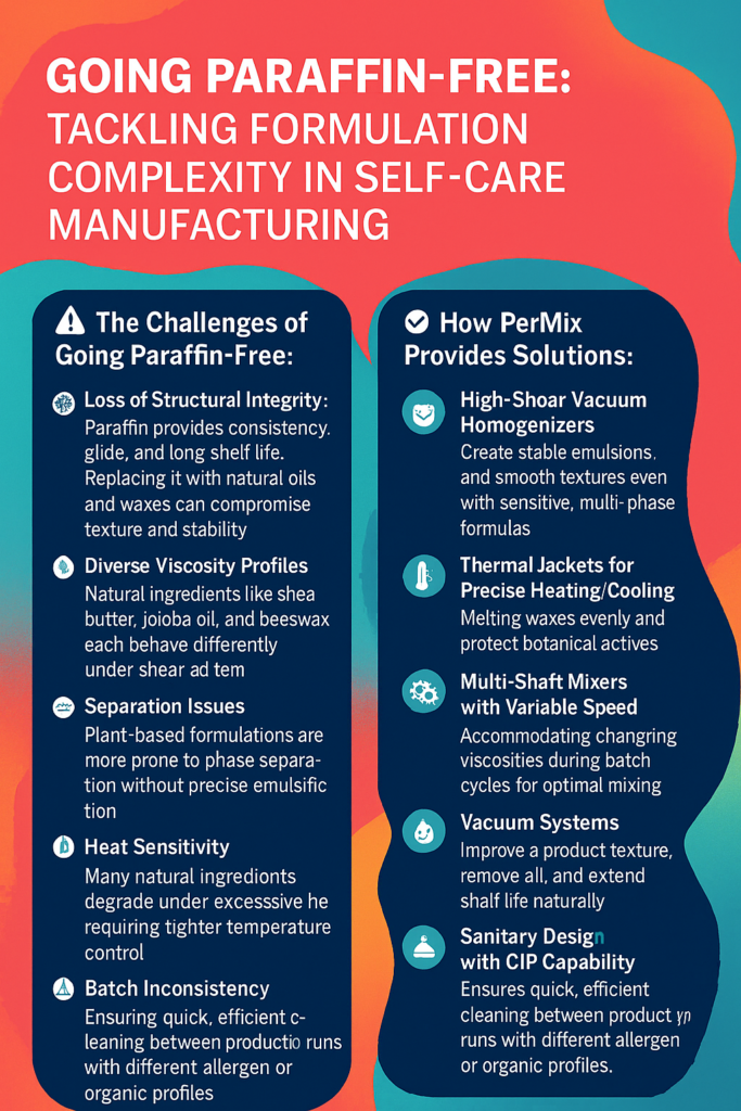 Paraffin-Free: Tackling Formulation Complexity in Self-Care Manufacturing