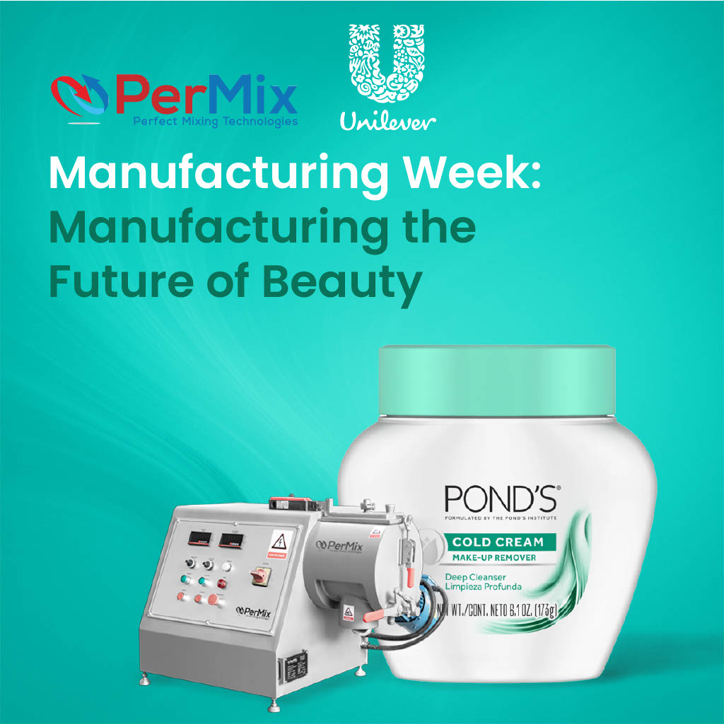 PerMix Plow Mixer Chosen By Ponds To Advance The Next Era Of Beauty Products