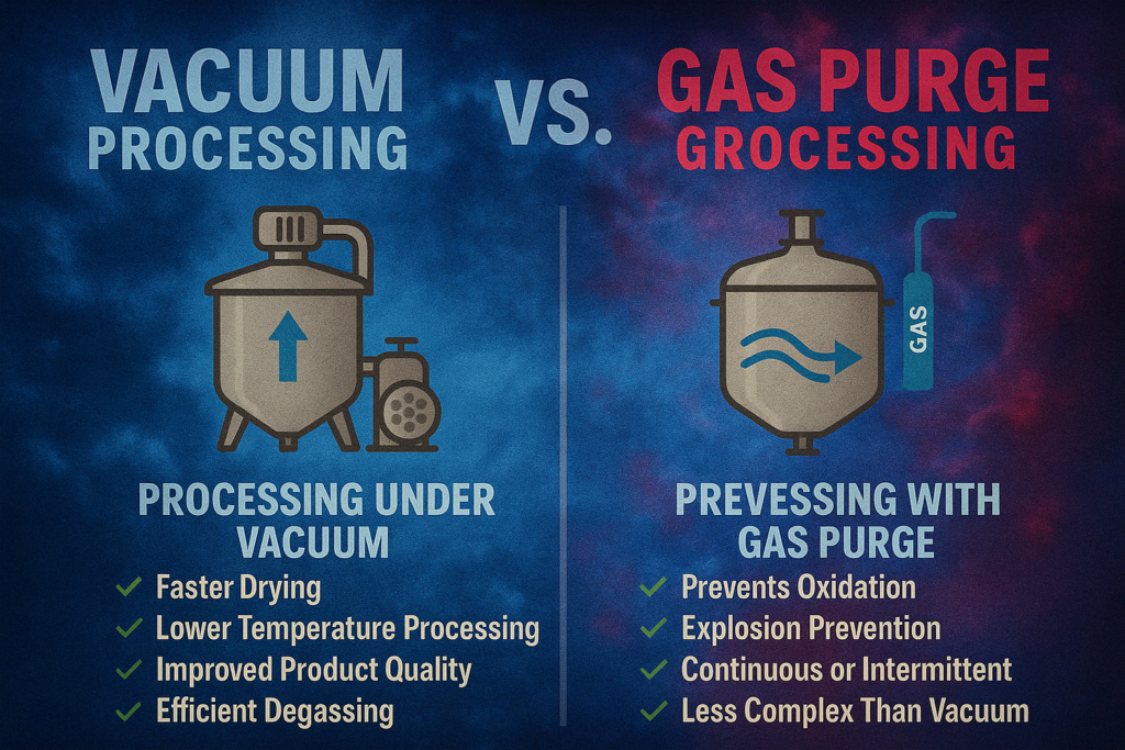 Vacuum Processing vs. Gas Purge — Which is Right for You?